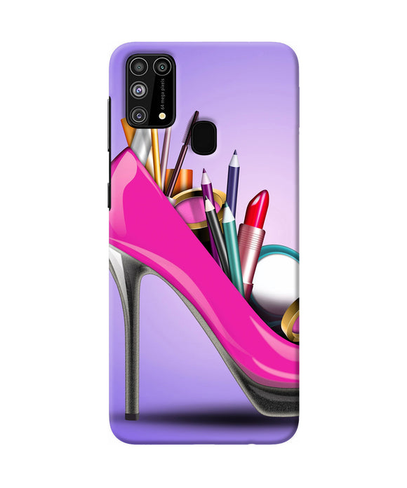 Makeup Heel Shoe Samsung M31 / F41 Back Cover