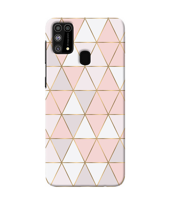 Abstract Pink Triangle Pattern Samsung M31 / F41 Back Cover