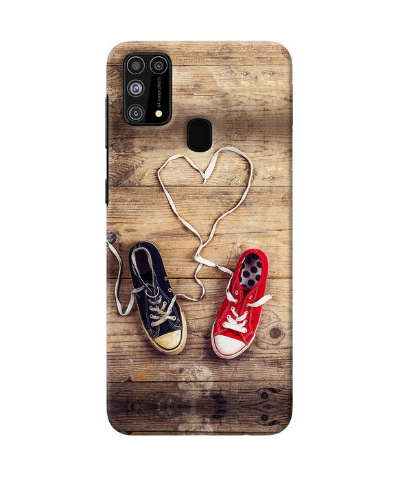 Shoelace Heart Samsung M31 / F41 Back Cover