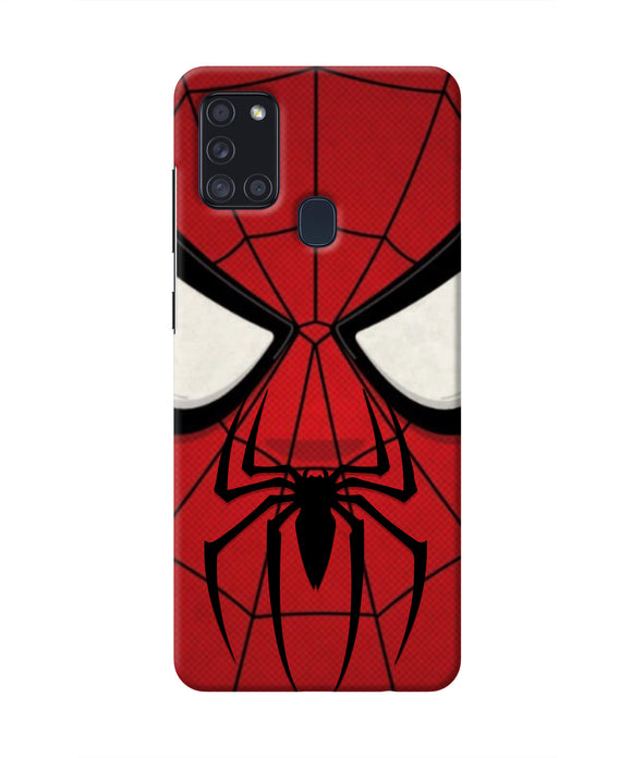 Spiderman Face Samsung A21s Real 4D Back Cover