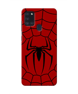 Spiderman Web Samsung A21s Real 4D Back Cover