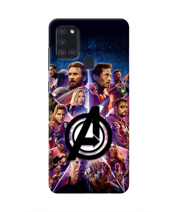 Avengers Superheroes Samsung A21s Real 4D Back Cover