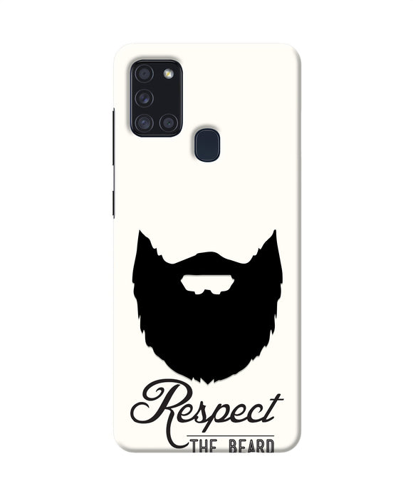 Respect the Beard Samsung A21s Real 4D Back Cover