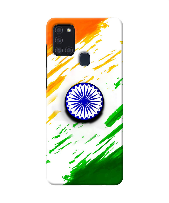 Indian Flag Ashoka Chakra Samsung A21s Pop Case