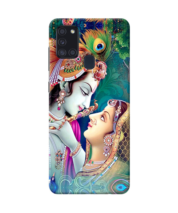Lord Radha Krishna Paint Samsung A21s Back Cover