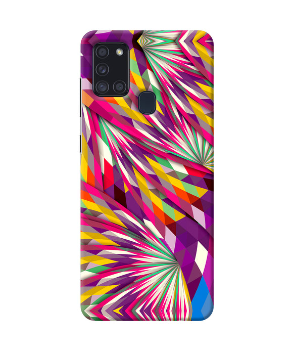 Abstract Colorful Print Samsung A21s Back Cover