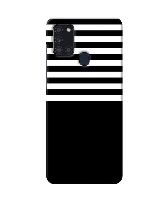 Black And White Print Samsung A21s Back Cover