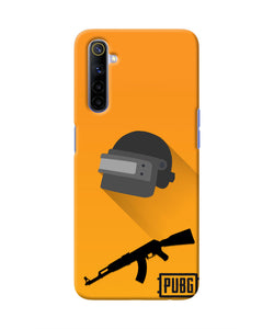 PUBG Helmet and Gun Realme 6/6i Real 4D Back Cover