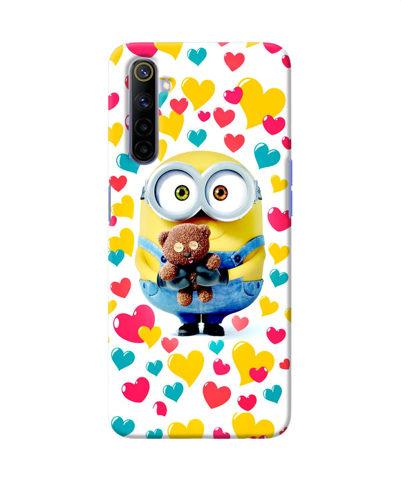 Minion Teddy Hearts Realme 6 / 6i Back Cover