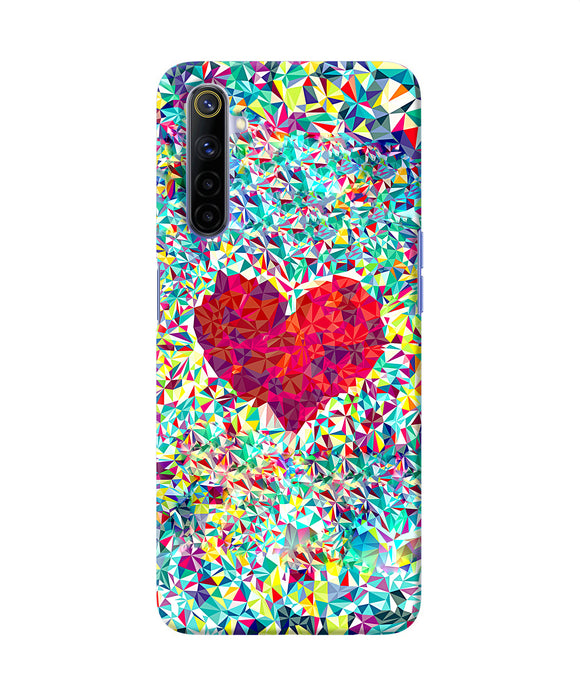 Red Heart Print Realme 6 / 6i Back Cover