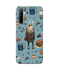 Canvas Rabbit Print Realme 6 / 6i Back Cover