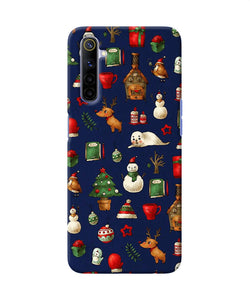 Canvas Christmas Print Realme 6 / 6i Back Cover