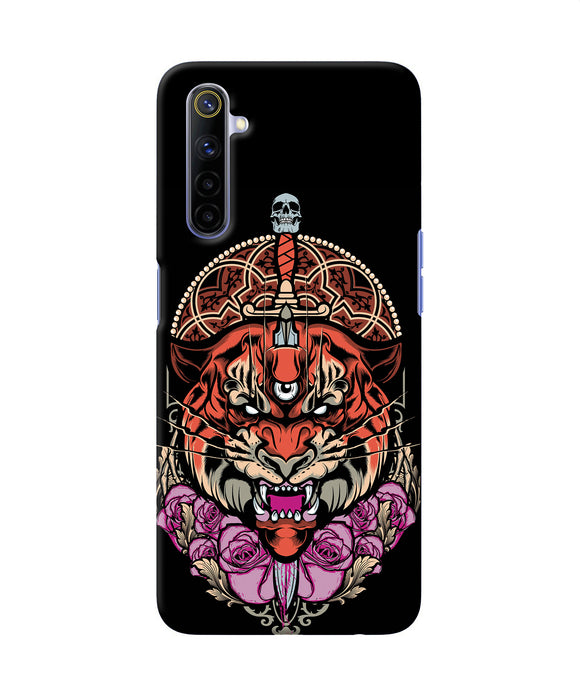 Abstract Tiger Realme 6 / 6i Back Cover