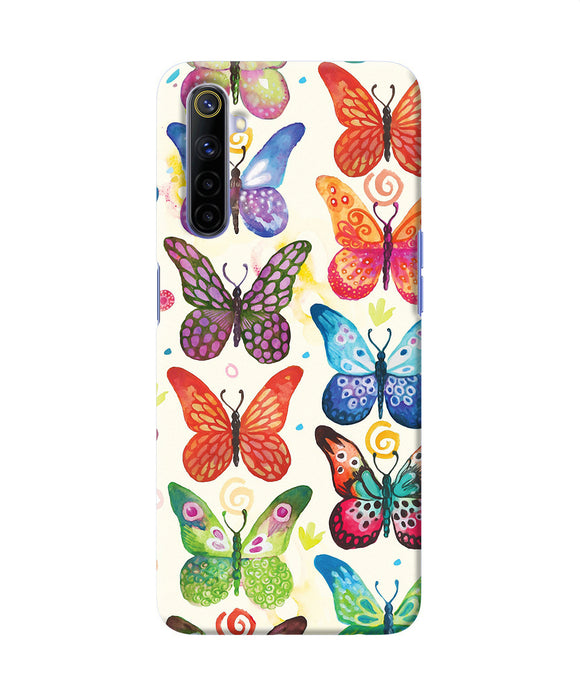 Abstract Butterfly Print Realme 6 / 6i Back Cover