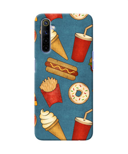 Abstract Food Print Realme 6 / 6i Back Cover