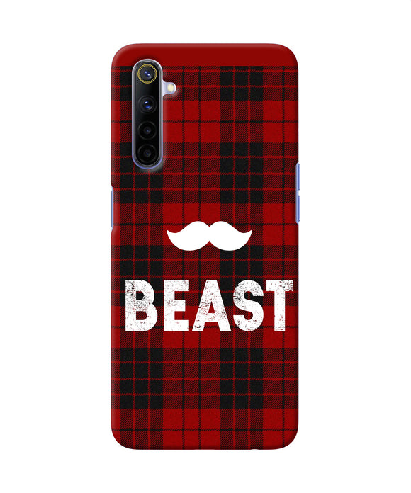Beast Red Square Realme 6 / 6i Back Cover