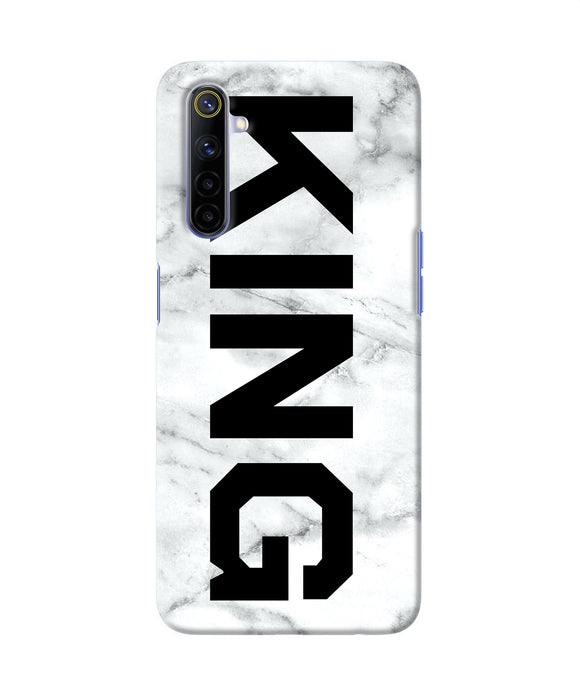 King Marble Text Realme 6 / 6i Back Cover