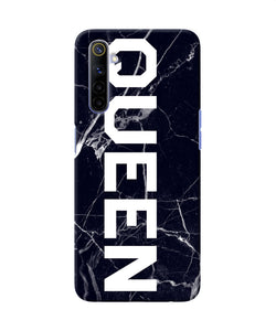 Queen Marble Text Realme 6 / 6i Back Cover