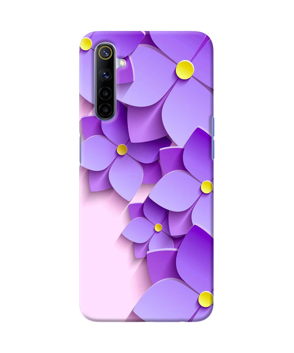 Violet Flower Craft Realme 6 / 6i Back Cover