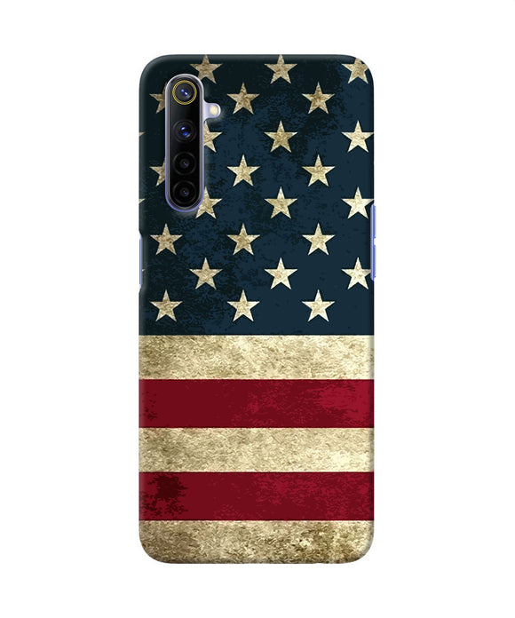 Vintage Us Flag Realme 6 / 6i Back Cover