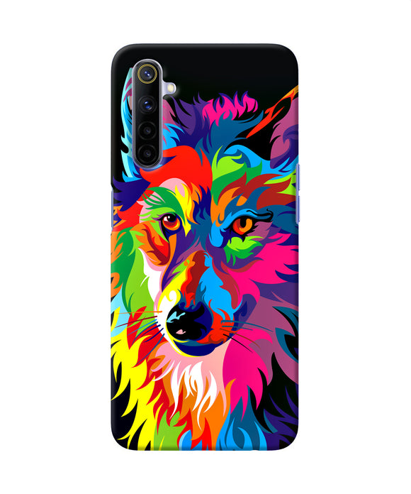 Colorful Wolf Sketch Realme 6 / 6i Back Cover