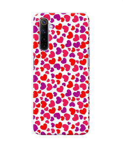 Red Heart Canvas Print Realme 6 / 6i Back Cover