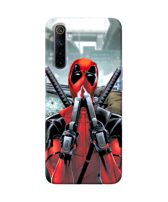 Deadpool With Gun Realme 6 / 6i Back Cover