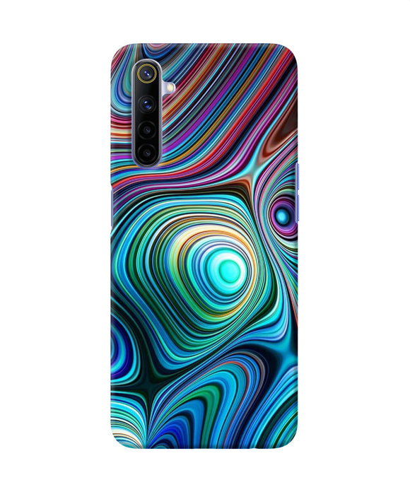 Abstract Coloful Waves Realme 6 / 6i Back Cover