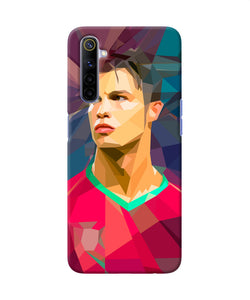 Abstract Ronaldo Realme 6 / 6i Back Cover