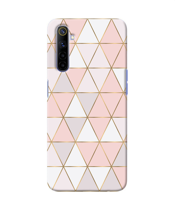Abstract Pink Triangle Pattern Realme 6 / 6i Back Cover