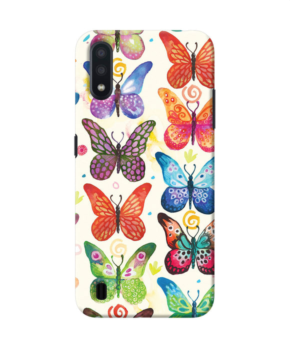Abstract Butterfly Print Samsung M01 Back Cover