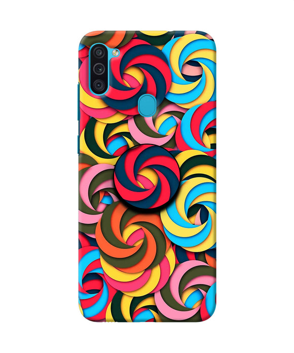 Spiral Pattern Samsung M11 Pop Case