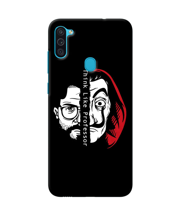 Money Heist Think Like Professor Samsung M11 Back Cover