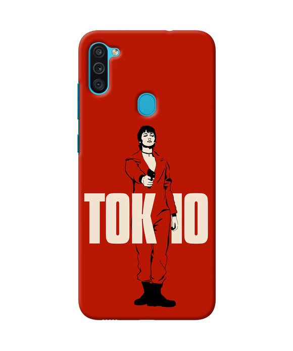 Money Heist Tokyo With Gun Samsung M11 Back Cover