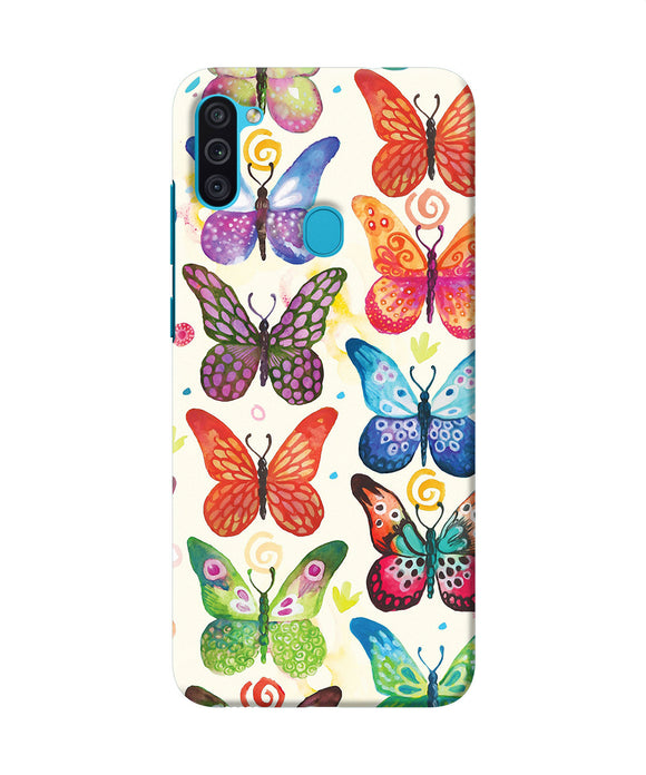 Abstract Butterfly Print Samsung M11 Back Cover