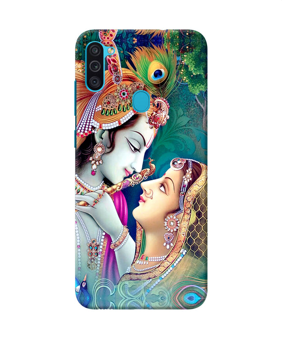 Lord Radha Krishna Paint Samsung M11 Back Cover