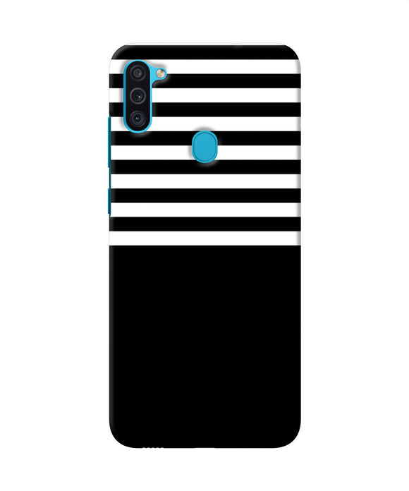 Black And White Print Samsung M11 Back Cover