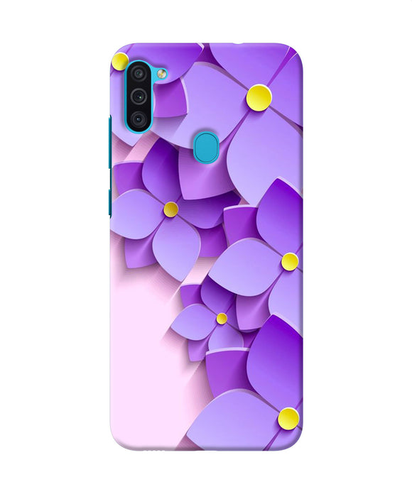 Violet Flower Craft Samsung M11 Back Cover Case Online at Best