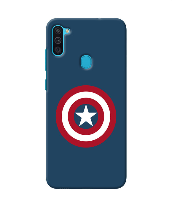 Captain America Logo Samsung M11 Back Cover