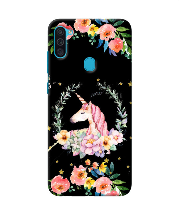 Unicorn Flower Samsung M11 Back Cover