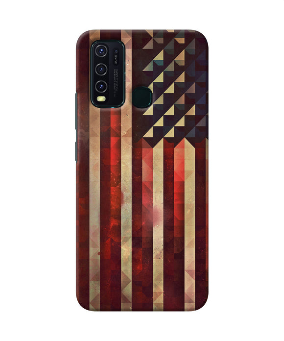 Vintage Us Flag Vivo Y30 / Y50 Back Cover