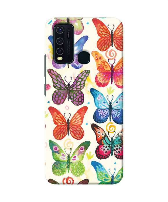 Abstract Butterfly Print Vivo Y30 / Y50 Back Cover