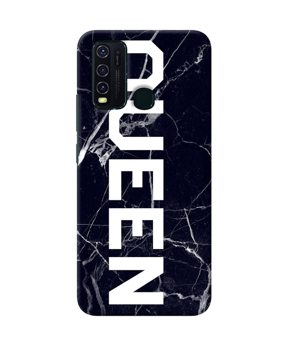 Queen Marble Text Vivo Y30 / Y50 Back Cover