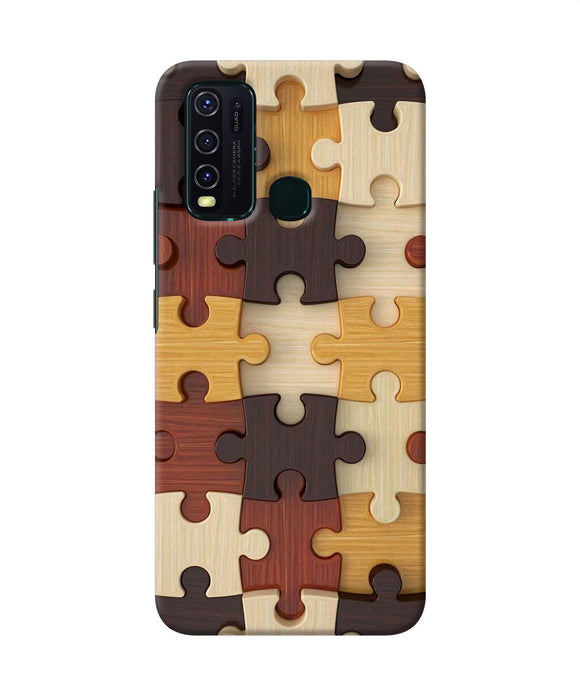 Wooden Puzzle Vivo Y30 / Y50 Back Cover