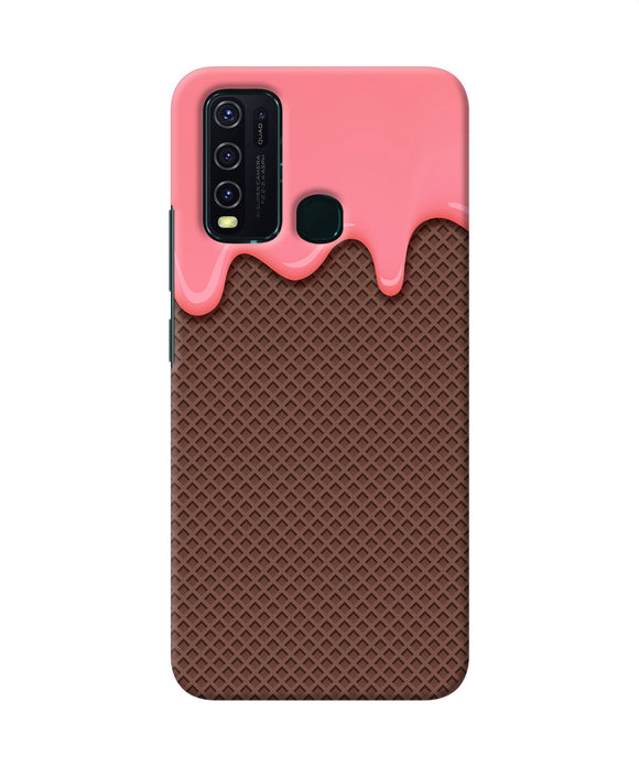 Waffle Cream Biscuit Vivo Y30 / Y50 Back Cover