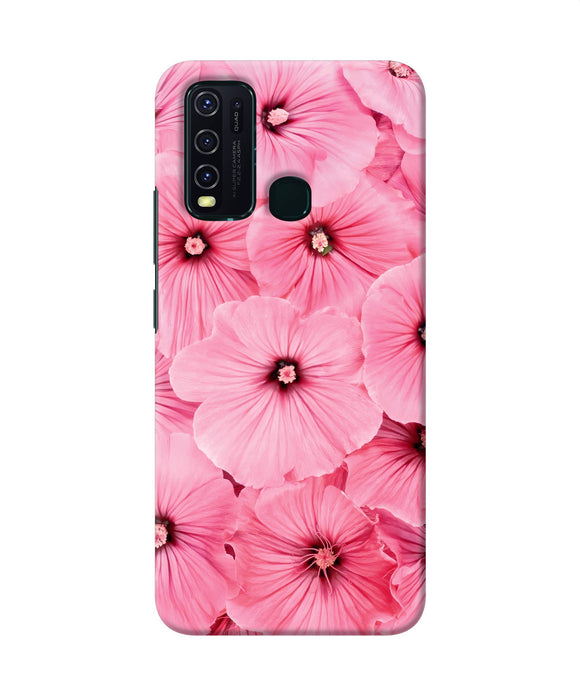 Pink Flowers Vivo Y30 / Y50 Back Cover