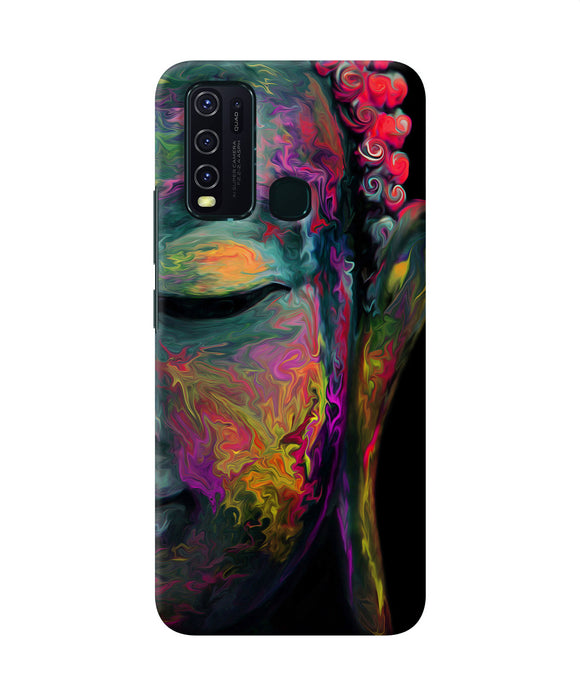 Buddha Face Painting Vivo Y30 / Y50 Back Cover