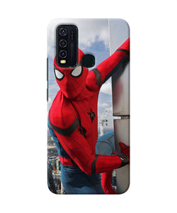 Spiderman On The Wall Vivo Y30 / Y50 Back Cover