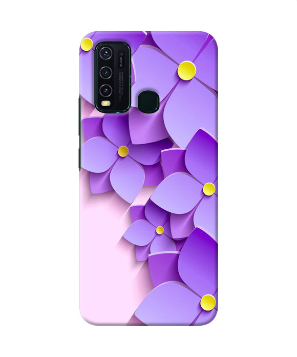 Violet Flower Craft Vivo Y30 / Y50 Back Cover