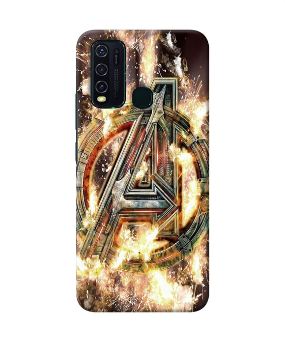 Avengers Burning Logo Vivo Y30 / Y50 Back Cover